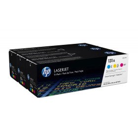 Pack de 3 toners couleur HP LaserJet d'origine 131A Cyan/Magenta/Jaune (U0SL1AM) Hp