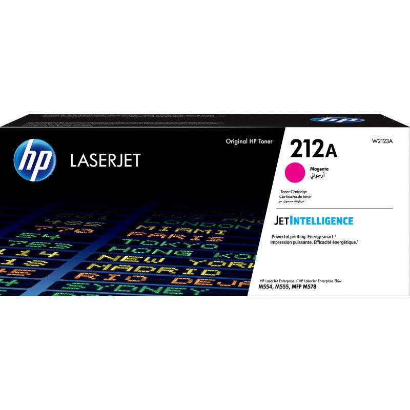 Toner HP LaserJet d'origine 212A Magenta (W2123A) Hp