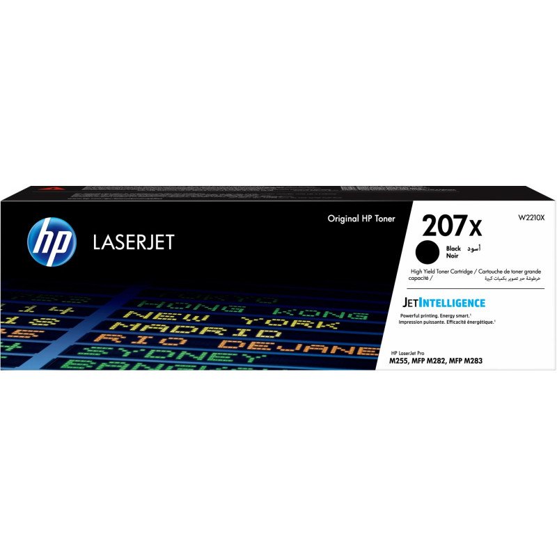 Toner HP LaserJet d'origine à grande capacité 207X Noir (W2210X) Hp