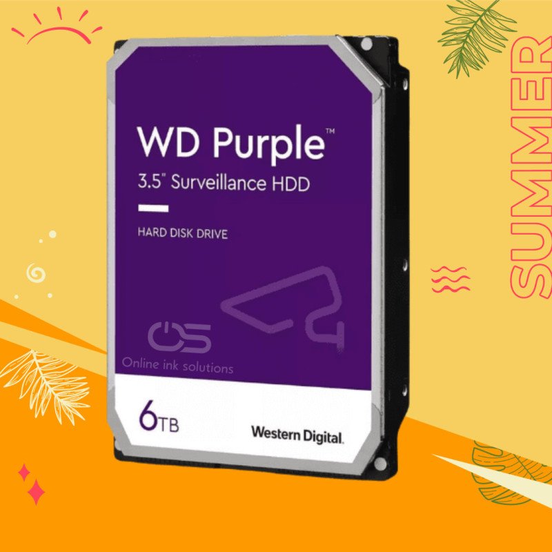 Disque Dur  interne Western Digital Purple 6 To 3.5" 6 To (WD64PURZ)