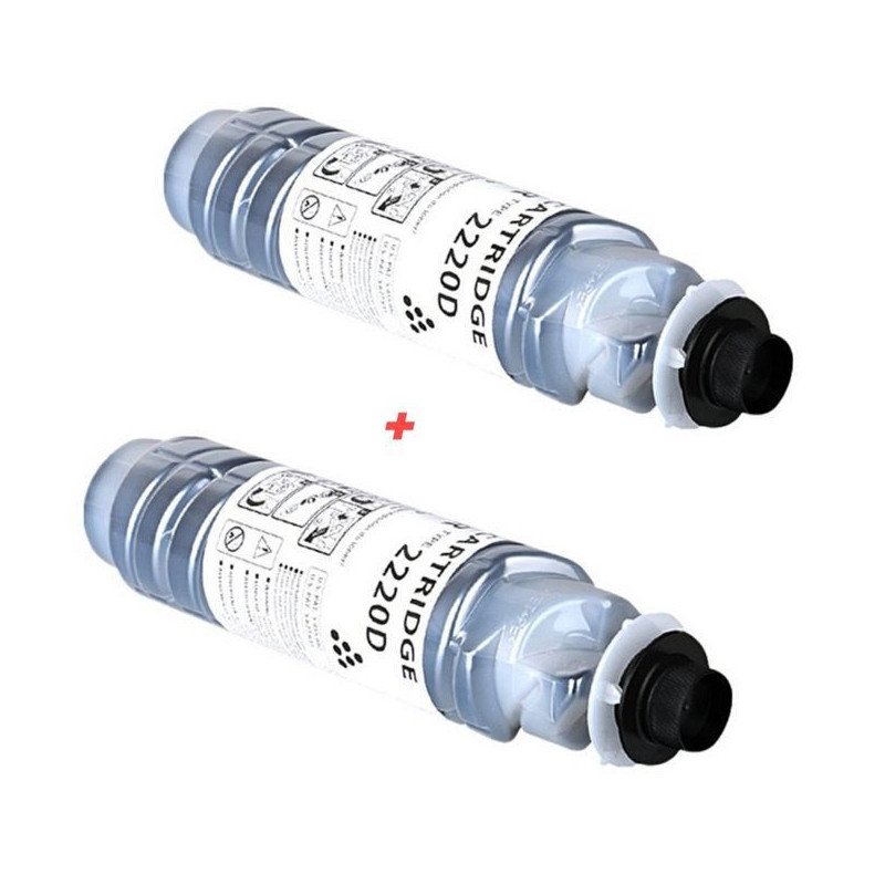 2 x Toner 2220D Compatible - Pour RICOH Aficio 1022 1027 2022 2027 2032 2320 3025 3030 2120 3350 3353 3352 3352 Ricoh