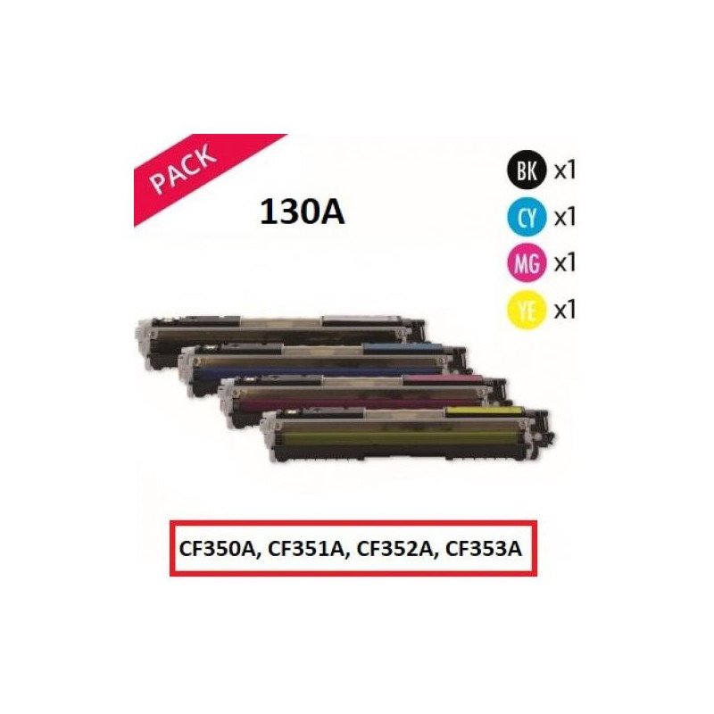 Toner Laser 130A (CF350A, CF351A, CF352A, CF353A) GENERIC