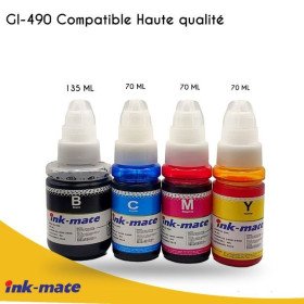 Ink Mate Pack Bouteilles d'encre GI-490 Compatible pour les imprimantes PIXMA G GENERIC