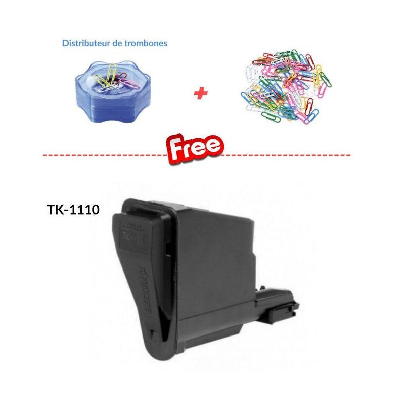 Toner Laser TK-1110 compatible ( Distributeur + trombones offert ) GENERIC