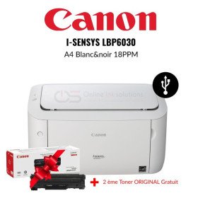 Canon Imprimante Laser Monochrome i-SENSYS LBP6030 (8468B001AA) + Toner Original Canon