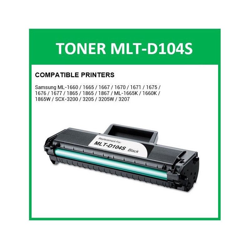 TONER  Compatible SAMSUNG MLT-D104S / MLT 104 / MLTD 104S GENERIC