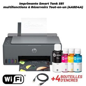 Hp Imprimante Smart Tank 581 multifonctions à Réservoirs Tout-en-un (4A8D4A) Hp
