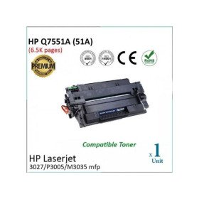 TONER Compatible HP Q7551A (51A) pour HP LASERJET P3005 / P3005D / P3005N / P3005DN / P3005X / M3035 Hp