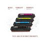 Pack toner compatible 216A - W2410A W2411A W2412A W2413A - NOIR CYAN YELLOW MAGENTA - AVEC PUCE GENERIC