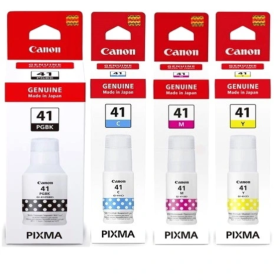 Pack de 4 bouteilles d’encre d'origine Canon GI-41 Pour G3420, G2420, G3430, G2430 Canon