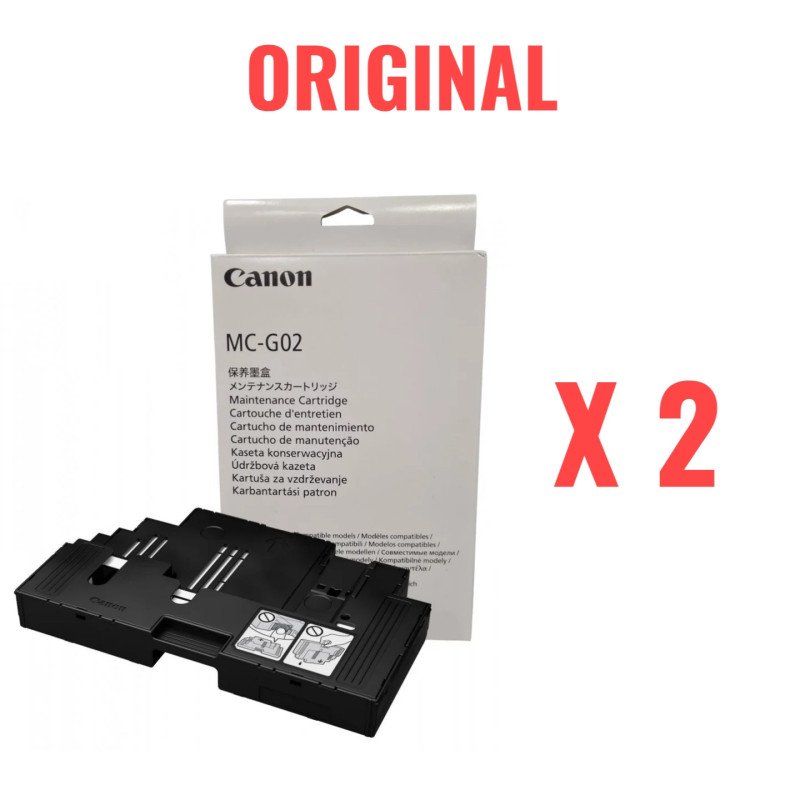 Pack 2 Cartouche de maintenance MC-G02 Original (4589C001AA) Canon