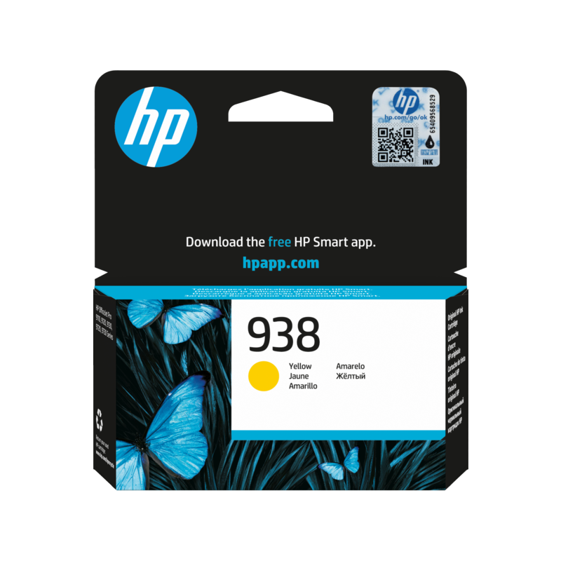 HP 938 Cartouche Encre Authentique Jaune (4S6X7PE) Hp