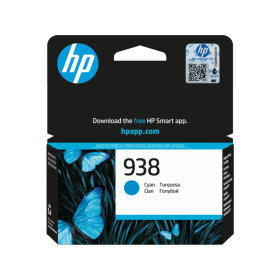 HP 938 Cartouche Encre Authentique Cyan (4S6X5PE) Hp