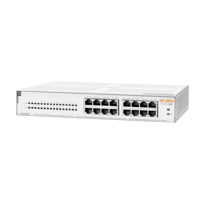 Switch Aruba Instant On 1430 16G classe 4 PoE 124 W (R8R48A) Aruba