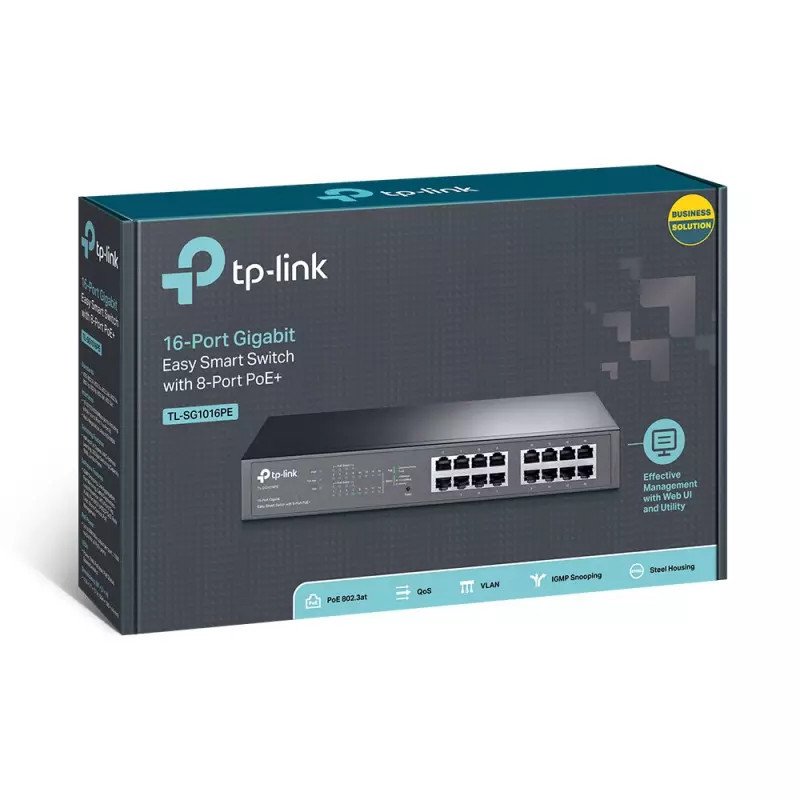 SWITCH TP-LINK GIGABIT 16-PORTS RACKABLE (TL-SG1016D)