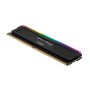 Barrette mémoire RAM Ballistix Black RGB DDR4 8 Go 3200 MHz (BALISTIX8G3200M-RGB) 