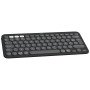 LOGITECH - Clavier sans fil - Pebble Keys 2 K380s - Bluetooth - Bouton Easy-Switch - Graphite - (920-011803) Logitech