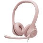 LOGITECH CASQUE H390 Avec fil Arceau Bureau/Centre d'appels USB Type-A Rose (981-001281) Logitech