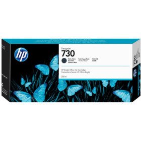 HP 730 Noir Mat - Cartouche d'encre HP d'origine (P2V71A) Hp