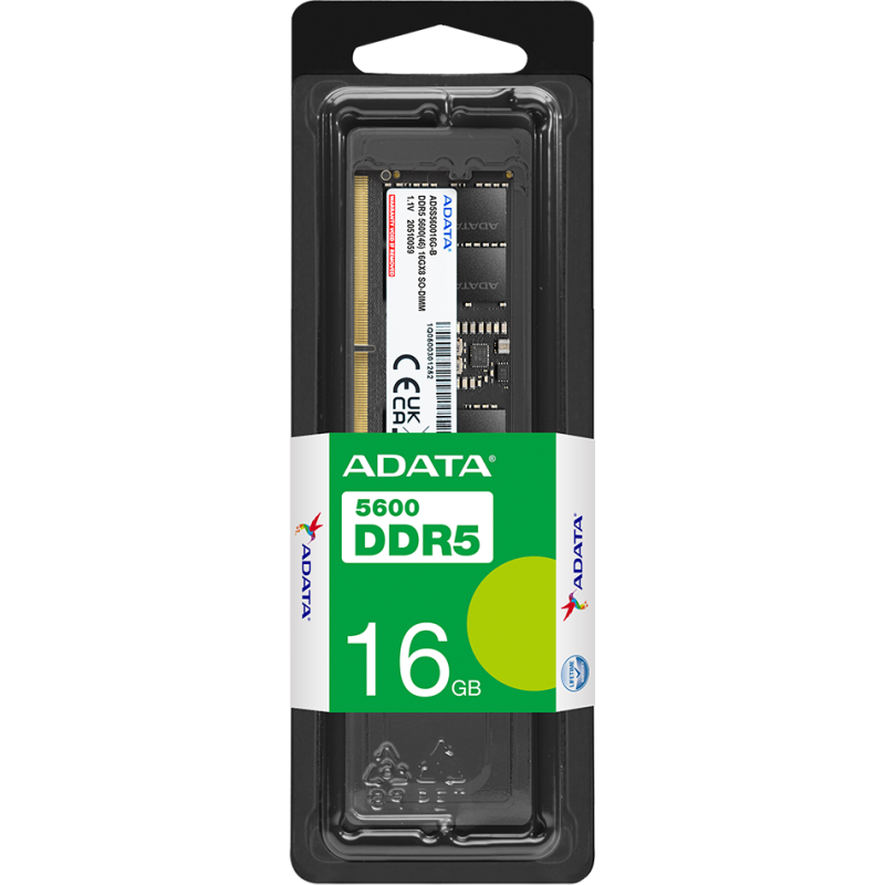 Barrette mémoire ADATA U-DIMM 16GB DDR5-5600 MHz - PC bureau (AD5U560016G-S) Adata