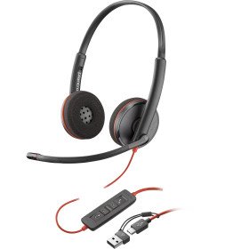 Micro-casque POLY Blackwire 3220 stéréo USB-C + adaptateur USB-C/A (8X228AA) POLY