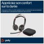 Micro-casque POLY Blackwire 5220 stéréo USB-C + connexion 3,5 mm + adaptateur USB-C/A (8X231AA) 