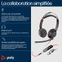 Micro-casque POLY Blackwire 5220 stéréo USB-C + connexion 3,5 mm + adaptateur USB-C/A (8X231AA) 